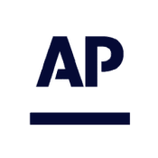 The ap logo on a black background.