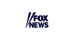 Fox news logo on a black background.