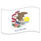 the flag of the state of illinois.