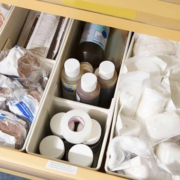 a drawer filled with lots of different types of items. a drawer filled with lots of different types of items.