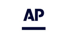 The ap logo on a black background.