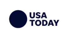 Usa today logo on a black background.